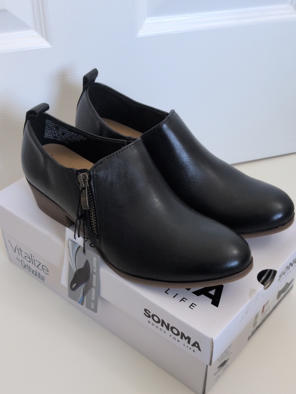 New! Sonoma Women's Maureen Ankle Boot - Black - 9M